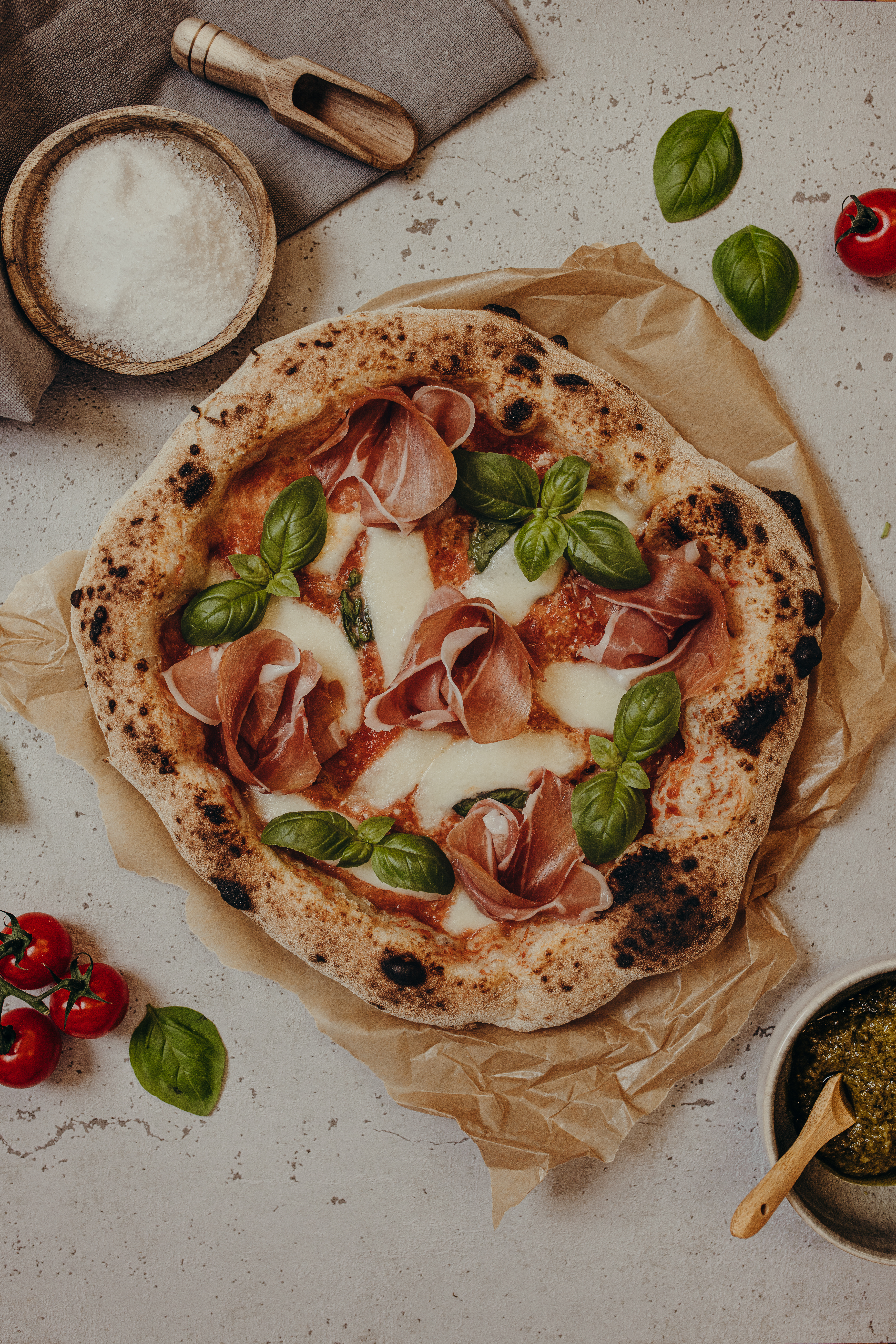 Neapolitanische Pizza mit dem Tyzzeria #1 Mehl